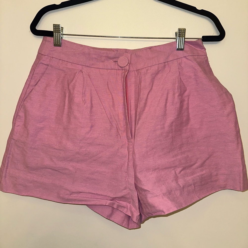 ZARA pink high waisted shorts